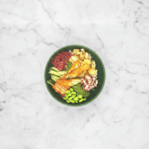 Seafood sushi bowl